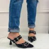 Primi Tacchi Ada - Décolleté Donna Tacco Spillo Punta Vernice Nero Online