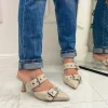 Primi Tacchi Ada - Décolleté Donna Tacco Spillo Punta Vernice BEIGE Sale