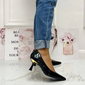 Primi Tacchi Alain - Décolleté Donna Scarpa Cinturino Tacco Spillo Vernice Elegante New