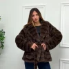 Primi Tacchi Alaska - Eco Pelliccia Marrone Hot