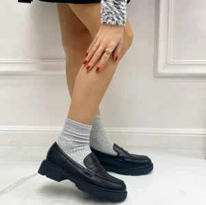 Primi Tacchi Alicia - Mocassino Donna Scarpa Gomma Nero Online