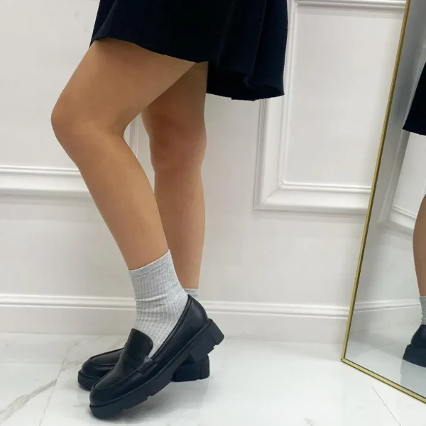 Primi Tacchi Alicia - Mocassino Donna Scarpa Gomma Nero Online