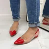 Primi Tacchi Amore - Scarpe Donna Bassa Cinturino Casual Rossa ROSSO Hot