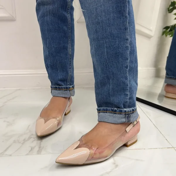 Primi Tacchi Amore - Scarpe Donna Bassa Cinturino Casual Nude Online