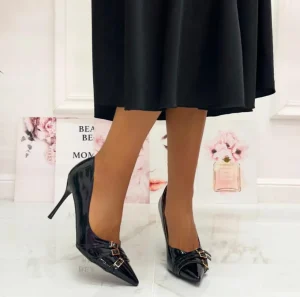 Primi Tacchi Andre - Décolleté Donna Scarpa Cinturini Tacco Spillo Vernice Elegante Clearance