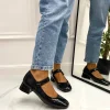 Primi Tacchi Annalisa - Décolleté Donna Scarpa Cinturino Tacco Quadrato Elegante Ne Hot