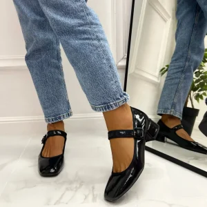 Primi Tacchi Annalisa - Décolleté Donna Scarpa Cinturino Tacco Quadrato Elegante Ne Hot