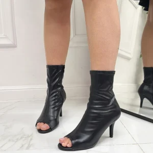Primi Tacchi Anthea - Stivaletti Donna Punta Tacco Casual Elegante NERO Best