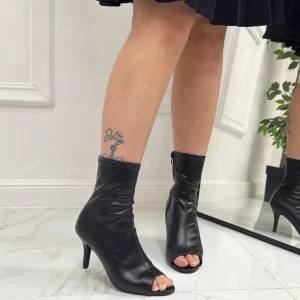 Primi Tacchi Anthea - Stivaletti Donna Punta Tacco Casual Elegante NERO Best