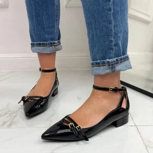 Primi Tacchi Ariane - Décolleté Donna Punta Tacco Basso Quadrato NERO Clearance