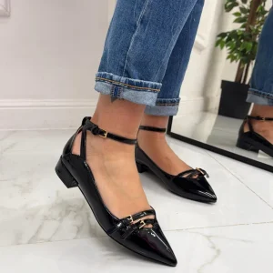 Primi Tacchi Ariane - Décolleté Donna Punta Tacco Basso Quadrato NERO Clearance