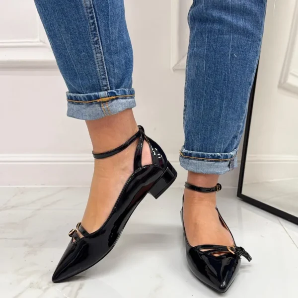 Primi Tacchi Ariane - Décolleté Donna Punta Tacco Basso Quadrato NERO Clearance