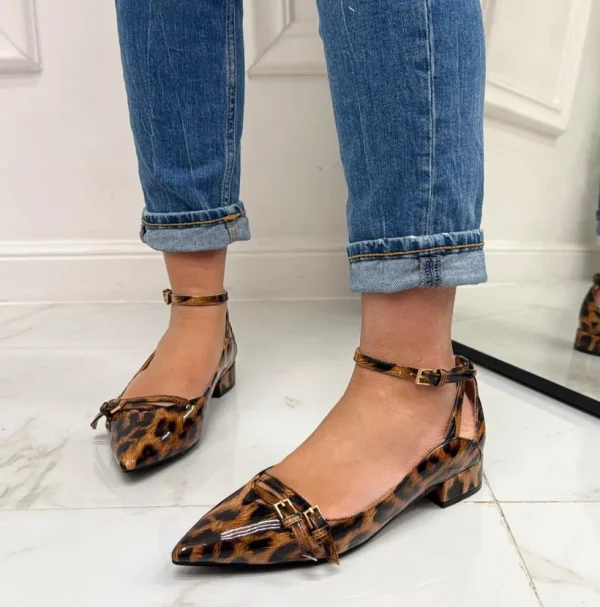 Primi Tacchi Ariane - Décolleté Donna Punta Tacco Basso Quadrato Leopardato Outlet
