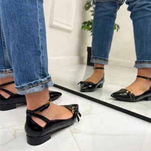 Primi Tacchi Ariane - Décolleté Donna Punta Tacco Basso Quadrato NERO Clearance