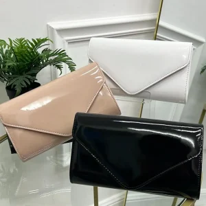 Primi Tacchi Bahamas - Pochette Borsa Donna Rigida Vernice Clip Tracolla Elegante N Clearance