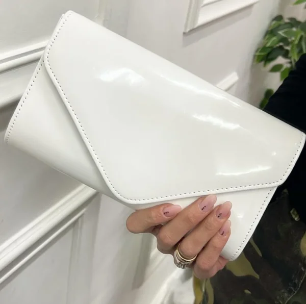 Primi Tacchi Bahamas - Pochette Borsa Donna Rigida Vernice Clip Tracolla Elegante N Clearance
