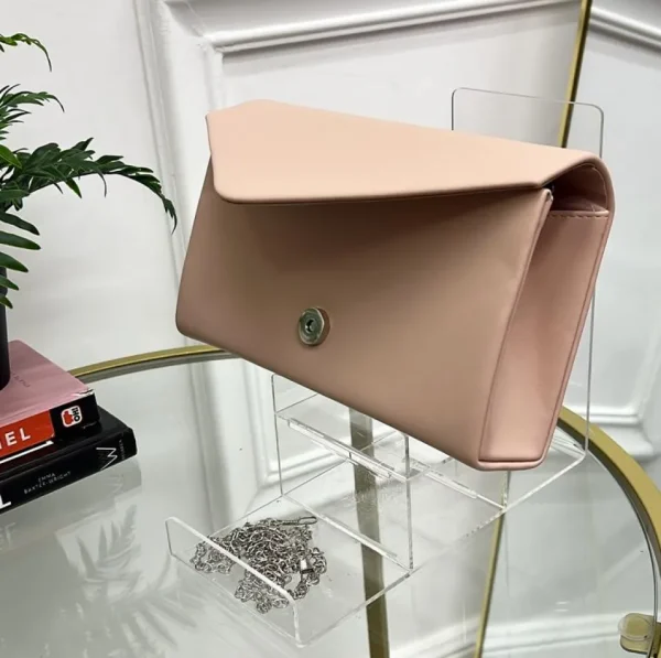 Primi Tacchi Belgio - Pochette Borsa Donna Rigida Clip Tracolla Elegante Nero Bianc Online