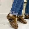 Primi Tacchi Bellamy - Sneakers Donna Scarpe Ginnastica Lacci Casual Comodo Leopard Sale