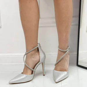 Primi Tacchi Bertha - Décolleté Donna Tacco Spillo Punta Argento New