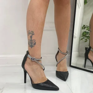 Primi Tacchi Bertha - Décolleté Donna Tacco Spillo Punta Nero Hot