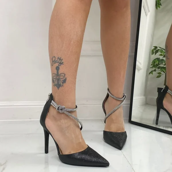 Primi Tacchi Bertha - Décolleté Donna Tacco Spillo Punta Nero Hot
