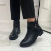 Primi Tacchi Bianca - Stivaletto Donna Scarpa Basso Casual Nero Hot