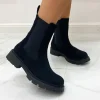 Primi Tacchi Boston - Stivaletto Donna Scarpa Basso Casual Comodo Nero Best