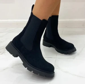 Primi Tacchi Boston - Stivaletto Donna Scarpa Basso Casual Comodo Nero Best