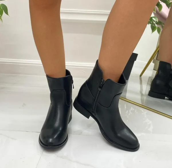 Primi Tacchi Chloe - Stivaletto Donna Rialzo Interno Casual Comodo Nero Best