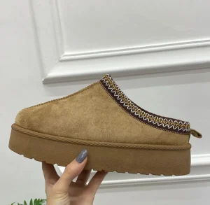 Primi Tacchi Clary - Stivaletto Donna Scarpa Pelliccia Gomma Alta Casual Caldo Cuoi Sale