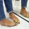 Primi Tacchi Corinne - Scarpa Donna Ballerina Punta Tacco Basso Elegante Multicolor Outlet