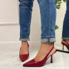 Primi Tacchi Deni - Décolleté Donna Tacco Spillo Punta Bordeaux New