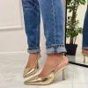 Primi Tacchi Deni - Décolleté Donna Tacco Spillo Punta Oro Discount