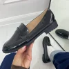 Primi Tacchi Diletta- Mocassino Donna Scarpa Casual Elegante Vernice Nero Hot
