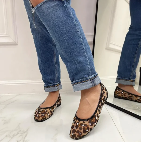 Primi Tacchi Dream - Scarpe Donna Ballerine Casual Leopardata Sale