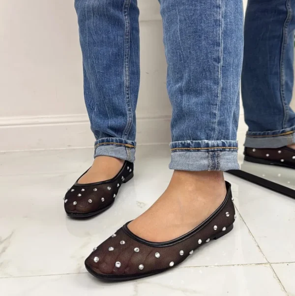 Primi Tacchi Dream - Scarpe Donna Ballerine Casual NERO Hot