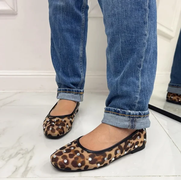 Primi Tacchi Dream - Scarpe Donna Ballerine Casual Leopardata Sale