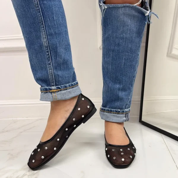 Primi Tacchi Dream - Scarpe Donna Ballerine Casual NERO Hot
