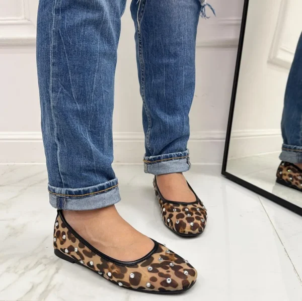 Primi Tacchi Dream - Scarpe Donna Ballerine Casual Leopardata Sale
