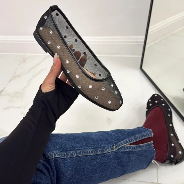 Primi Tacchi Dream - Scarpe Donna Ballerine Casual NERO Hot