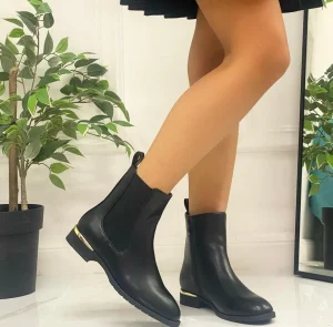Primi Tacchi Elide - Stivaletti Bassi Punta Casual Comodo Dettaglio NERO Online