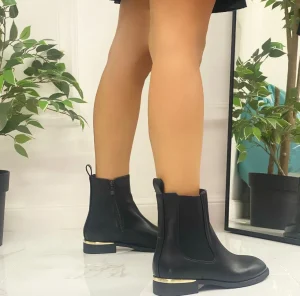 Primi Tacchi Elide - Stivaletti Bassi Punta Casual Comodo Dettaglio NERO Online