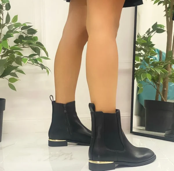 Primi Tacchi Elide - Stivaletti Bassi Punta Casual Comodo Dettaglio NERO Online