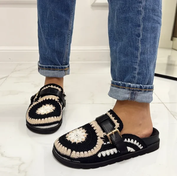 Primi Tacchi Elora - Scarpa Sabot Mules Donna Tallone Scoperto Nero Online
