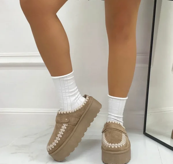 Primi Tacchi Ester - Stivaletto Eskimo Boots Gomma Alta Khaki Best