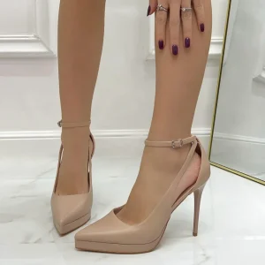 Primi Tacchi Fleur - Décolleté Donna Punta Tacco Spillo Nude Clearance
