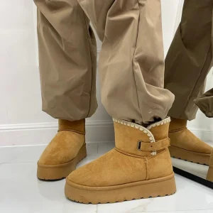 Primi Tacchi Glenda - Stivaletto Eskimo Boots Gomma Alta Cuoio Hot