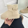 Primi Tacchi Glenda - Stivaletto Eskimo Boots Gomma Alta Beige Outlet