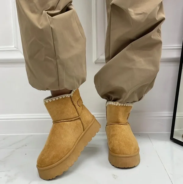 Primi Tacchi Glenda - Stivaletto Eskimo Boots Gomma Alta Cuoio Hot