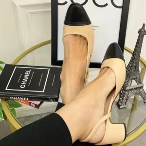 Primi Tacchi Grace - Décolleté Donna Punta Scarpa Tacco Basso Beige Sale